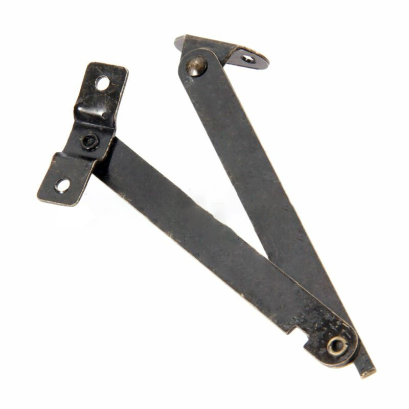 Furniture Hardware Antique - 2 szt. Antyczne brązowe zawiasy wspierające