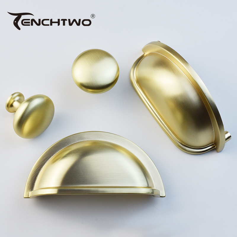 Szczotkowany mosiądz uchwyt me – Drawer Pull Gold recenzja i cena