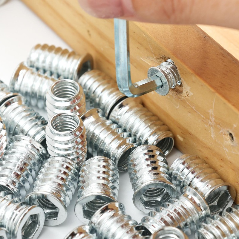 Wkładki gwintowane do drewna 1 – Furniture Hardware Threaded Inserts recenzja i cena