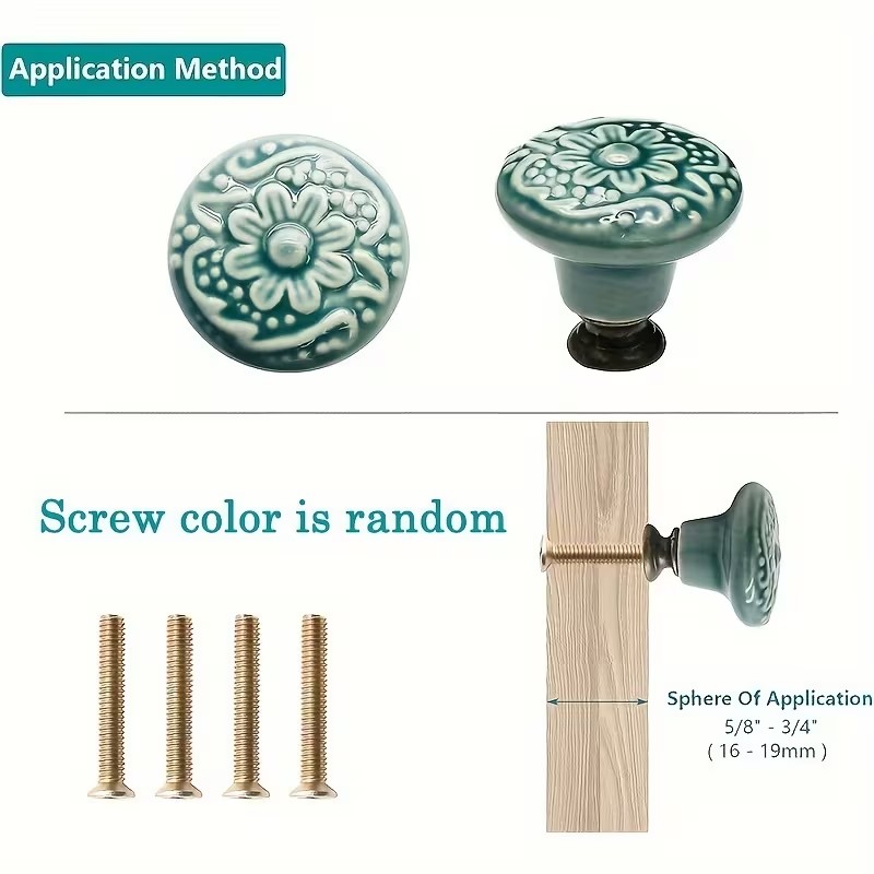 12 szt. ceramicznych gałek do  – Furniture Hardware Tools recenzja i cena