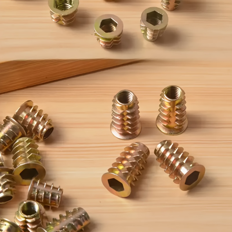 100 szt. Galwanizowane, gwinto – Furniture Hardware Threaded Inserts recenzja i cena